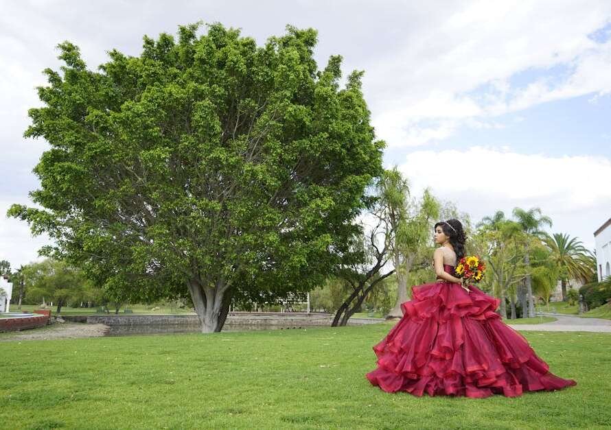 red quinceañera themes